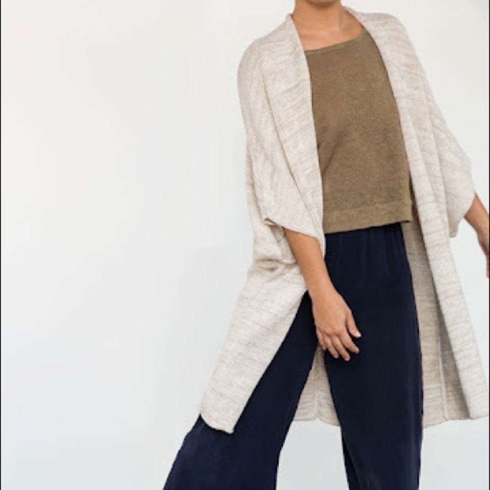 Elizabeth Suzann Rebekka Kimono cotton linen duster cardigan